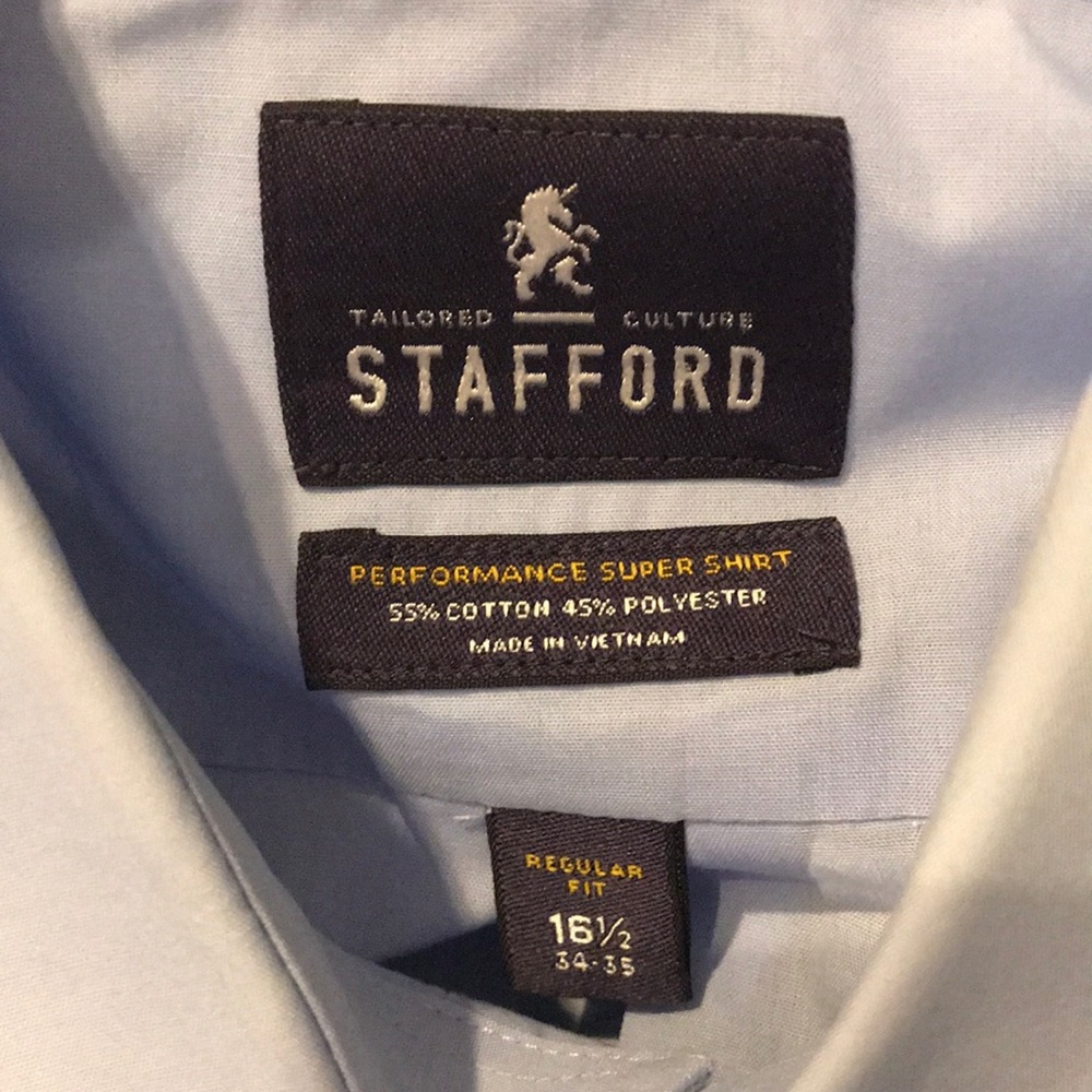 Stafford light blue dress shirt